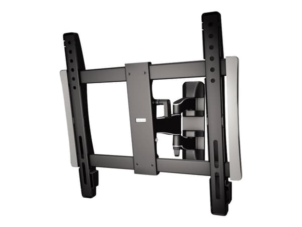 Hama FULLMOTION TV Wall Bracket, Premium - Monteringssett (veggmontering) - for flatpanel - aluminium, stål, forkrommet plast - svart - skjermstørrel