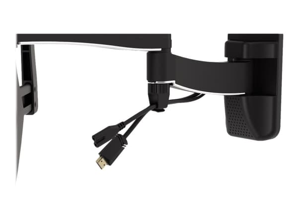 Hama FULLMOTION TV Wall Bracket, Premium - Monteringssett (veggmontering) - for flatpanel - aluminium, stål, forkrommet plast - svart - skjermstørrel