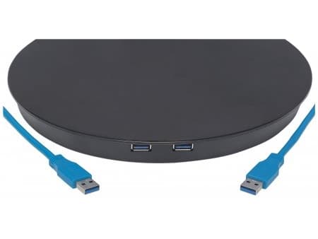 Manhattan 461429, Fristående, 6 kg, 33 cm (13"), 68,6 cm (27"), 100 x 100 mm, Svart
