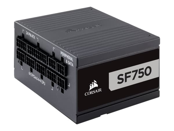 CORSAIR SF Series SF750 - Strømforsyning (intern) - ATX12V 2.4/ EPS12V 2.92 / SFX12V - 80 PLUS Platinum - AC 100-240 V - 750 watt - Europa