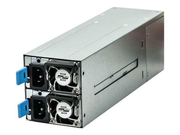 FANTEC NT-MR8000W - Virtalähde (sisäinen) - EPS2U - AC 110-240 V - 800 Watt - aktiivinen PFC - FANTEC SRC-4240X07-12G Metallinen