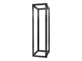 Miniatyrbilde 1 av 5: APC NetShelter 4 Post Open Frame Rack - Rack - svart - 44U - for P/N: SUA5000RMI5U