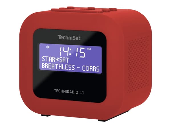 TechniSat TechniRadio 40 - Bærbar DAB-radio - 1.2 watt - rød