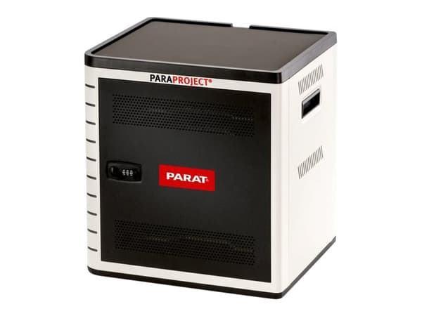 PARAT PARAPROJECT Cube U10 - Kabinettenhet (synk og lade) - for 10 nettbrett - låsbar - ABS-plast, pulverbelagt stål - skjermstørrelse: inntil 11,6"