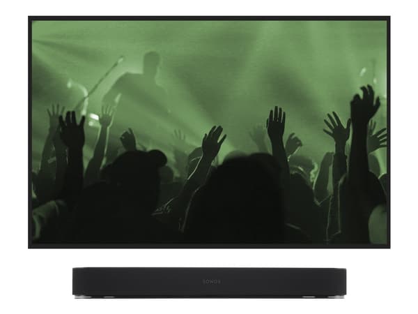 Flexson B-FWM - Brakett - for soundbar - høyverdig stål - svart - veggmonterbar - for Sonos Beam