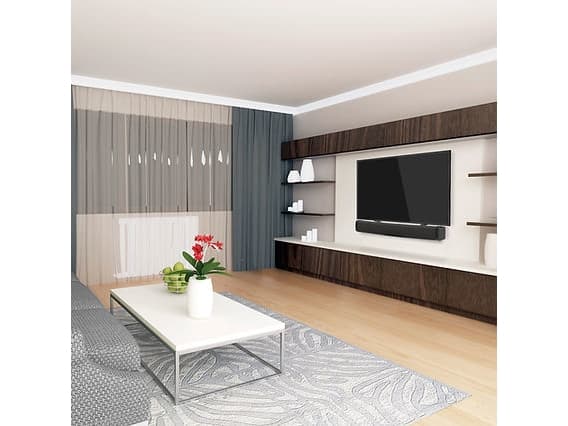 Barkan E820 - Monteringskomponent (2 monteringsarmer) - for soundbar - metallisk sort - under TV