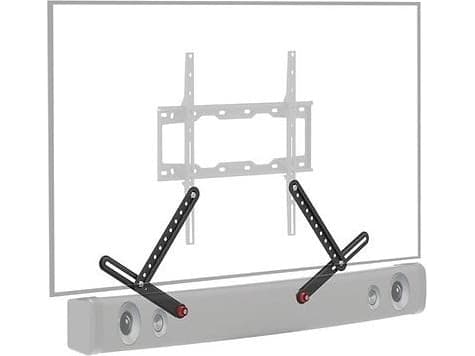 Barkan E820 - Monteringskomponent (2 monteringsarmer) - for soundbar - metallisk sort - under TV