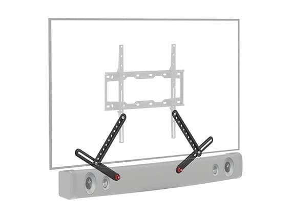 Barkan E820 - Monteringskomponent (2 monteringsarmer) - for soundbar - metallisk sort - under TV