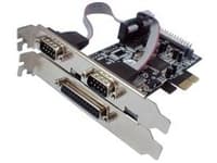 Longshine LCS-6322M - Parallellt/seriellt kort - PCIe - parallell, seriell - 3 portar
