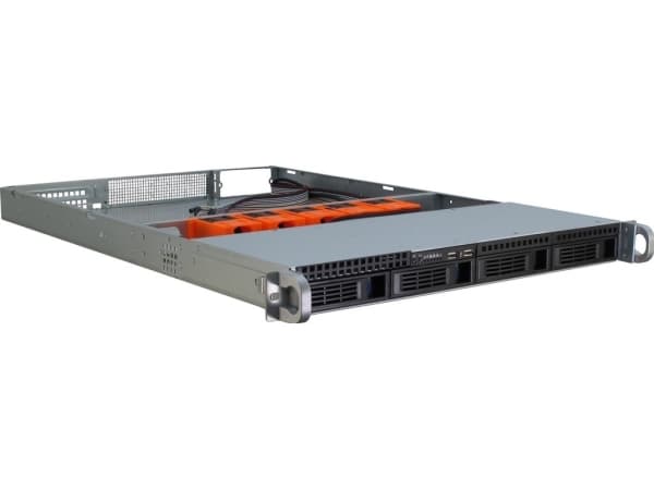 Inter-Tech IPC 1U-1404 - Rackmonterbar - 1U - SSI EEB - SATA/SAS - hot-swap - ingen strømforsyning (EPS2U) - USB