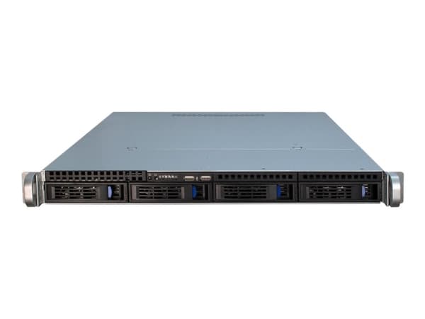 Inter-Tech IPC 1U-1404 - Rackmonterbar - 1U - SSI EEB - SATA/SAS - hot-swap - ingen strømforsyning (EPS2U) - USB Sort, Rustfritt stål