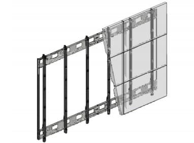 Hagor VWR-3x3 Landscape, 30 kg, 139,7 cm (55"), 139,7 cm (55"), 400 x 400 mm, 600 x 400 mm Svart, Silver