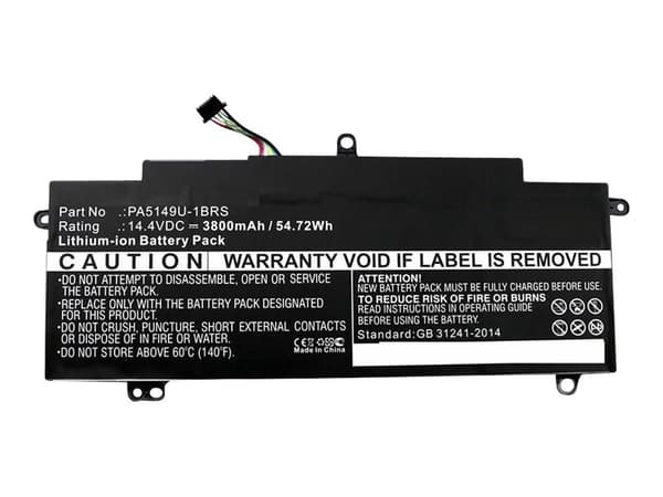 CoreParts - Batteri til bærbar PC - litiumion - 3800 mAh - 54.7 Wh - svart - for Dynabook Toshiba Tecra Z40