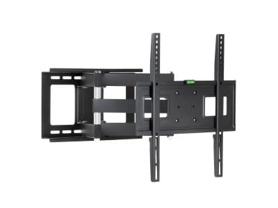 ART AR-80 - Brakett - justerbare dobbeltarmer - for LCD-TV - metall - pulverbelagt svart - skjermstørrelse: 32"-65" - monteringsgrensesnitt: inntil 4