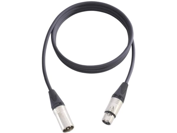 AH Cables KM15FMBLK XLR Forbindelsesledning [1x XLR-tilslutning - 1x XLR-stik] 15.00 m Sort