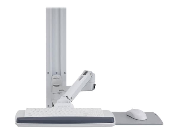 Ergotron LX Wall Mount System - Monteringssett (veggarm, musholder, tastaturarm, 2 kabelkanaler, håndleddsstøtte, veggspor 10", veggspor 34") - Konst