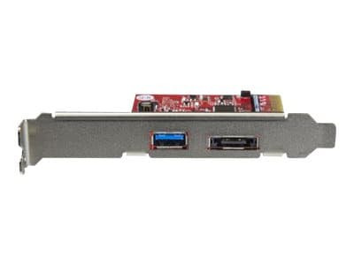 StarTech.com 2-Port USB 3.1 Gen 1(10Gbps) and eSATA(6Gbps) PCIe Card - PCI Express Controller Card - 1x USB-A and 1x eSATA (PEXUSB311A1E) - USB-adapt