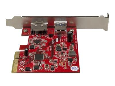 StarTech.com 2-Port USB 3.1 Gen 1(10Gbps) and eSATA(6Gbps) PCIe Card - PCI Express Controller Card - 1x USB-A and 1x eSATA (PEXUSB311A1E) - USB-adapt