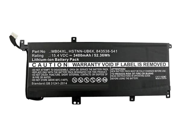 CoreParts - Batteri til bærbar PC - litiumion - 3400 mAh - 52.4 Wh - svart - for HP ENVY x360 Laptop m6-aq003dx, m6-aq005dx, m6-aq105dx, m6-ar004dx,