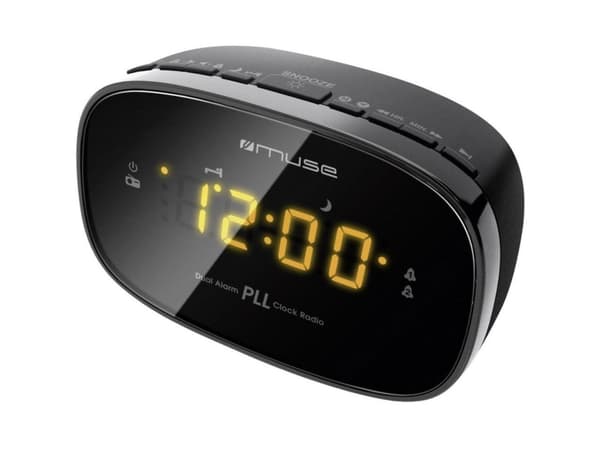 Muse M-150CR, Klokke, FM, PLL, Automatisk skann, Automatisk lagring, LED, 1,52 cm (0.6"), Radio/lydsignal