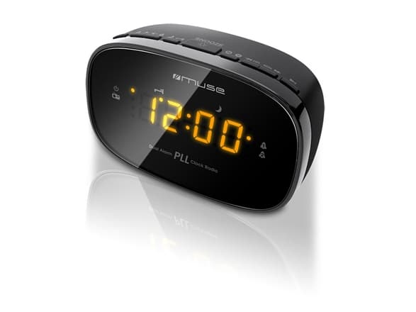 Muse M-150CR, Klokke, FM, PLL, Automatisk skann, Automatisk lagring, LED, 1,52 cm (0.6"), Radio/lydsignal