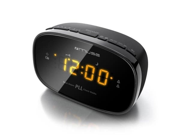 Muse M-150CR, Klokke, FM, PLL, Automatisk skann, Automatisk lagring, LED, 1,52 cm (0.6"), Radio/lydsignal