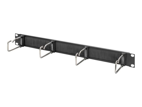 DIGITUS DN-97669 - Kabelstyringspanel med ringer - rackmonterbar - svart, RAL 9005 - 1U - 19"