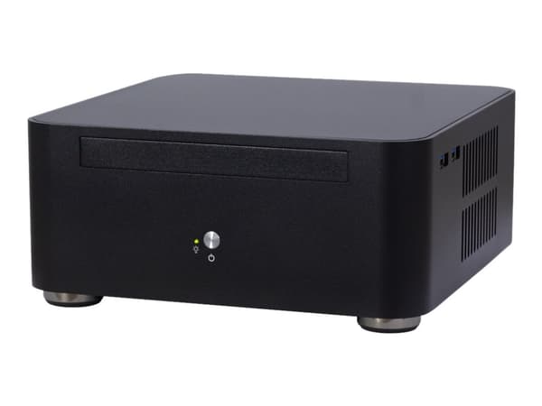 Inter-Tech A80S - USFF - mini ITX - strömadapter 60 Watt - svart - USB