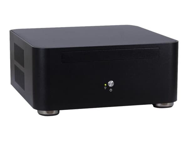 Inter-Tech A80S - USFF - mini ITX - strömadapter 60 Watt - svart - USB