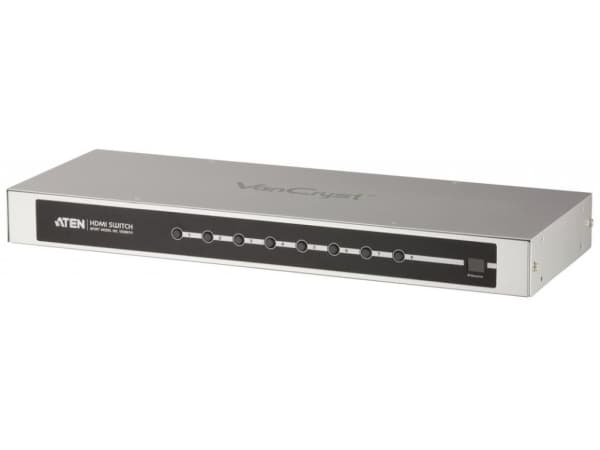 ATEN VS0801H-AT-G, HDMI, Metalli, Musta, Hopea, 60 Hz, 15 m, 640 x 480 (VGA), 800 x 600 (SVGA), 1280 x 1024 (SXGA), 1600 x 1200 (UXGA), 1920 x 1080 (