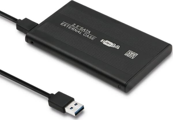 Qoltec - Lagringspakke - 2,5" - SATA 6Gb/s - USB 3.0 - svart