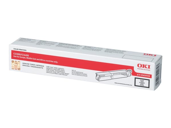 OKI - Svart - original - tonerpatron - for C3300n, 3400n, 3450n
