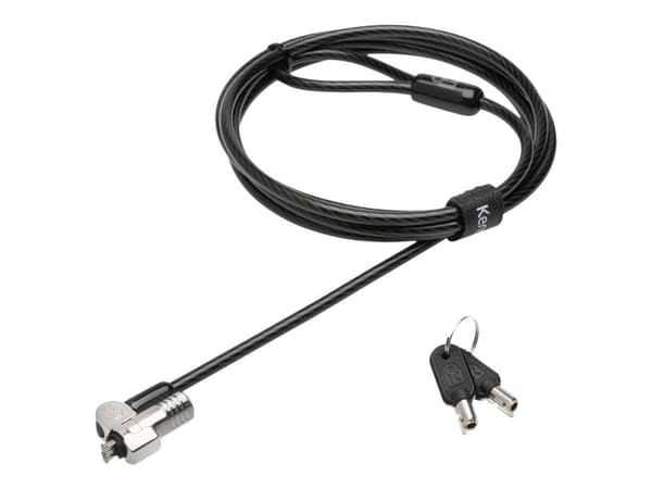 Kensington NanoSaver Keyed Laptop Lock - Master Keyed - Säkerhetskabellås - silver - 1,8 m