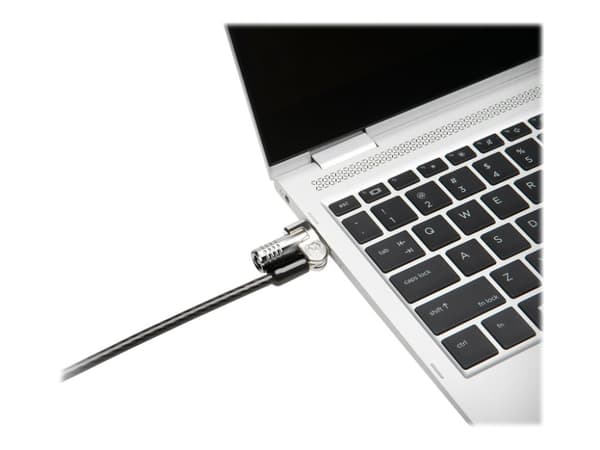 Kensington NanoSaver Keyed Laptop Lock - Master Keyed - Säkerhetskabellås - silver - 1,8 m