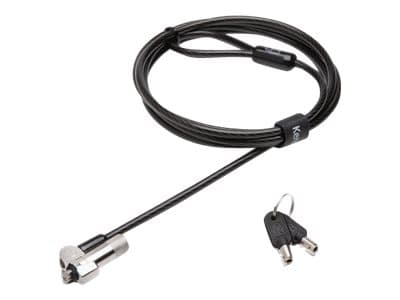Kensington NanoSaver Keyed Laptop Lock - Master Keyed - Säkerhetskabellås - silver - 1,8 m