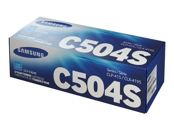 Samsung CLT-C504S - Cyan - original - tonerpatron - for CLP-415N, 415NW; CLX-4195FN, 4195FW, 4195N; Xpress C1810W, C1860FW