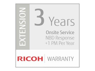 Ricoh 3 Year Extended Warranty (Mid-Vol Production), 3 vuosi/vuosia
