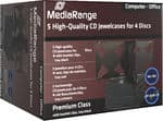 MediaRange BOX34-4, Korurasia, 4 levyt, Musta, Muovi, 120 mm, 140 mm