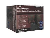 MediaRange BOX34-4, Korurasia, 4 levyt, Musta, Muovi, 120 mm, 140 mm