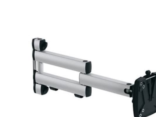 Novus 1.1 TSS Folding arm 3 Monitor Arm, 15 kg, 75 x 75 mm, 100 x 100 mm, -35 - 35°, Antracit, Silver Antracit, Silver