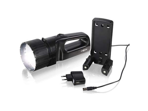 Ansmann 1600-0055, Käsikokoinen taskulamppu, Musta, 5 W, Litium, 4400 mAh, 3,6 V