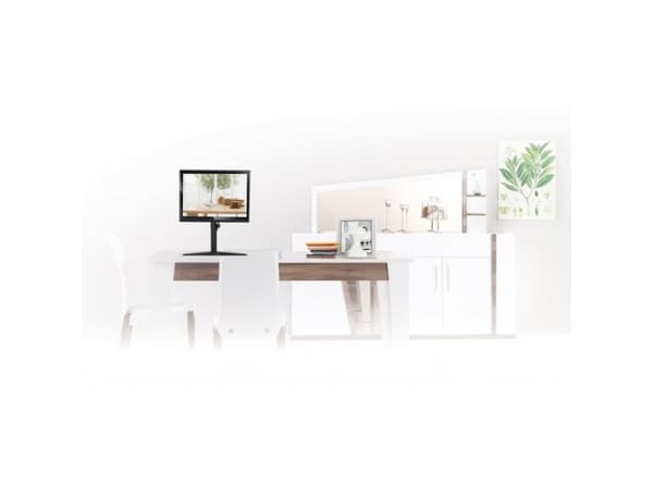 Reflecta FLEXO DeskStand 32-1010 - Stativ - for LCD-skjerm - høykvalitets stål - svart - skjermstørrelse: 13"-32" - skrivebord
