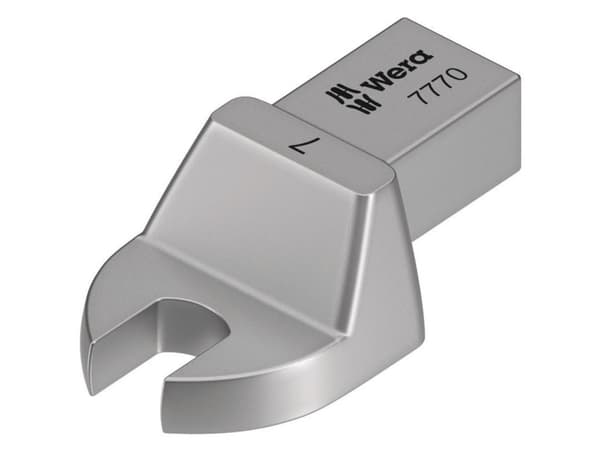 Wera 7770, Torque wrench end fitting, Sølv, 1 stykker, Chromium-Vanadium Steel (Cr-V)