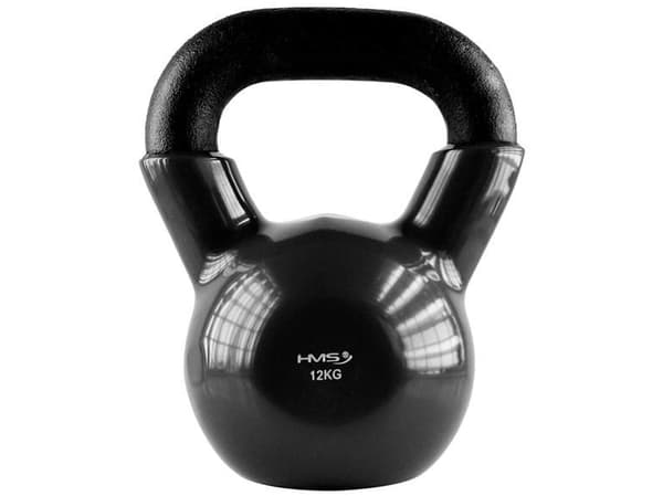 Kettlebell vinyl 12 kg sort HMS KNV12