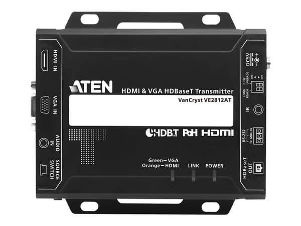 ATEN VanCryst VE2812AT - Video/ljud/infraröd/seriell förlängare - sändare - HDBaseT - upp till 150 m