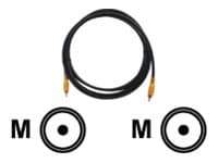 Kramer C-RVM/RVM-sarja C-RVM/RVM-3 - Video/audiokaapeli - komposiittivideo - RCA (uros) RCA (uros) - 90 cm - suojattu - tummanharmaa