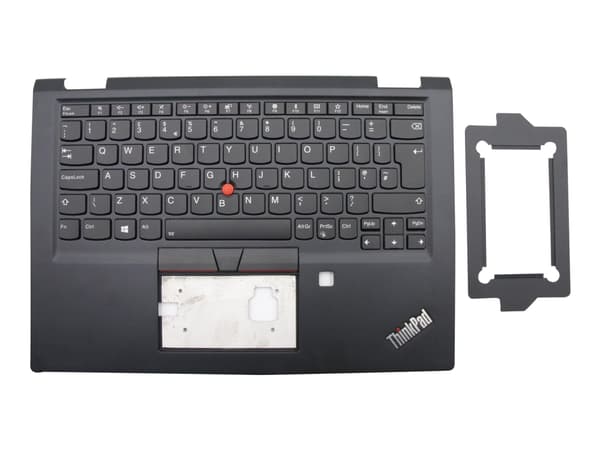 Chicony - Erstatningstastatur for bærbar PC - med Trackpoint - bakbelysning - QWERTY - Storbritannia - svart - FRU - for ThinkPad X390 Yoga 20NN, 20N