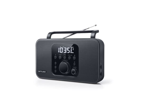 Muse M-091 R, Kannettava, Digitaalinen, AM, FM, LCD, Valkoinen, Musta