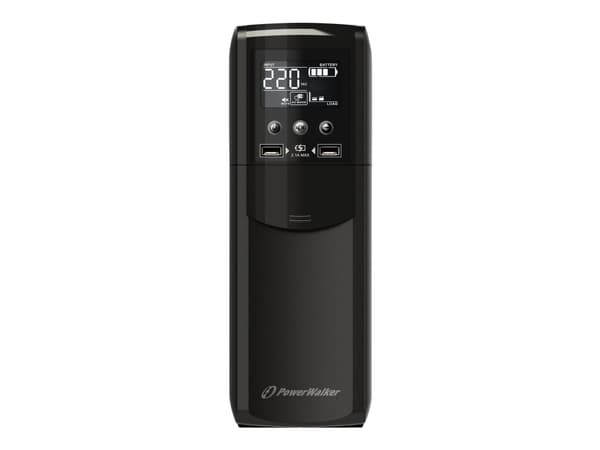 PowerWalker VI 600 CSW - UPS - AC 170 - 280 V - 360 Watt - 600 VA - 7 At - USB - utgangskontakter: 4