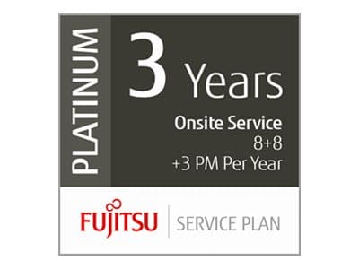 Ricoh Scanner Service Program 3 Year Platinum Service Plan for Fujitsu Mid-Volume Production Scanners - Utvidet serviceavtale (forlengelse) - deler o